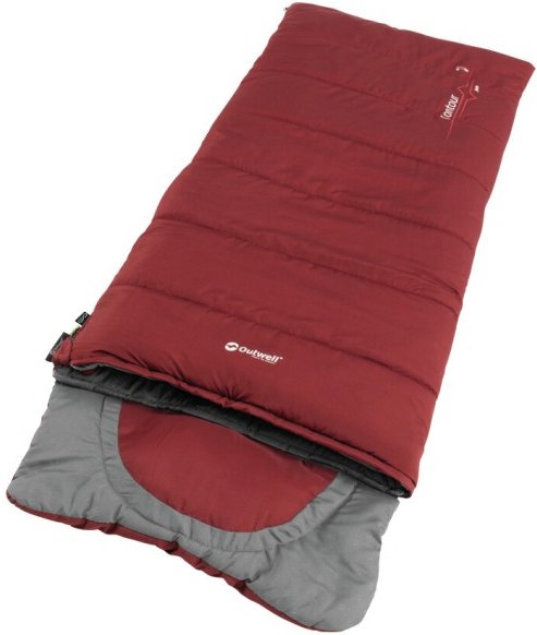 Thumbnail - Outwell - Contour Junior - Kinderschlafsack Gr 170 x 70 cm rot