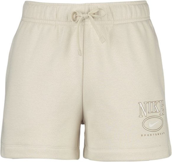 Nike - Women's Club Fleece Mid-Rise 4 Graphic Shorts - Laufshorts Gr M beige