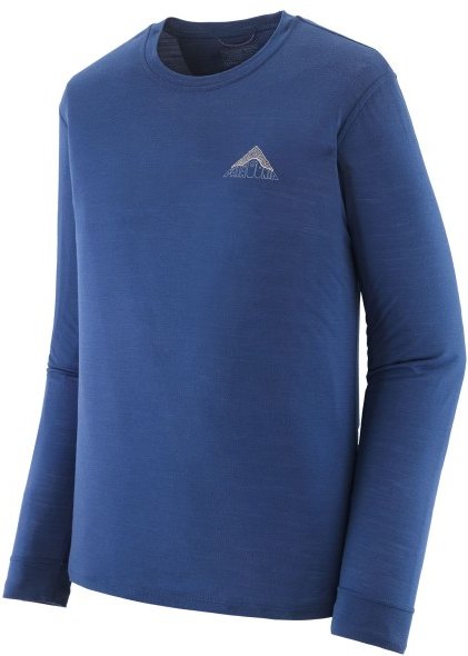 Patagonia - L/S Cap Cool Merino Graphic Shirt - Merinoshirt Gr L blau