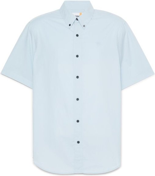 Timberland - Short Sleeve Stretch Poplin Shirt - Hemd Gr S grau