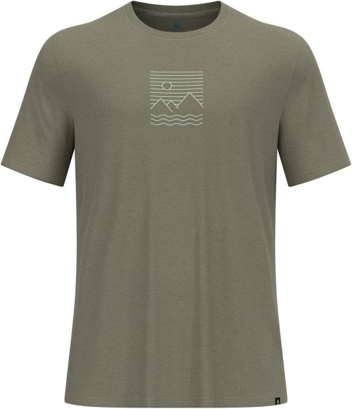 Odlo - Ascent Sun Sea Mountains T-Shirt Crew Neck S/S - Funktionsshirt Gr S oliv
