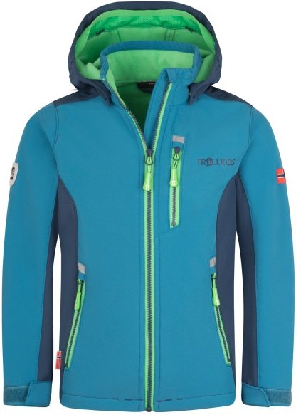 Thumbnail - Trollkids - Kid's Balestrand Jacket - Softshelljacke Gr 104 blau