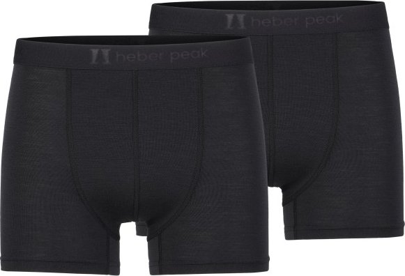 Heber Peak - MerinoMix165 PineconeHe. Boxer 2-Pack - Merinounterwäsche Gr 5XL schwarz