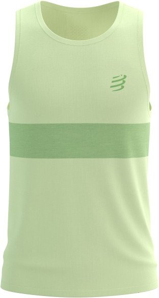 Compressport - Performance Singlet - Laufshirt Gr M grün