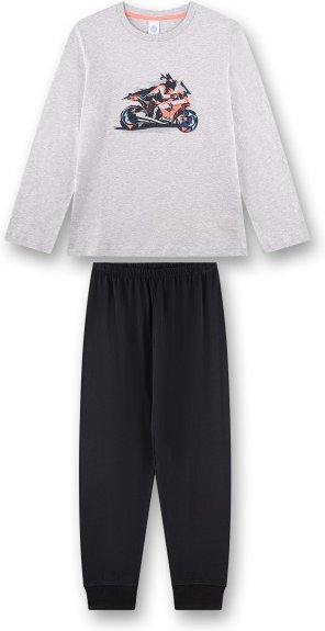 Sanetta - Kid's Pyjama Long 245946 - Schlafanzug Gr 188 weiß