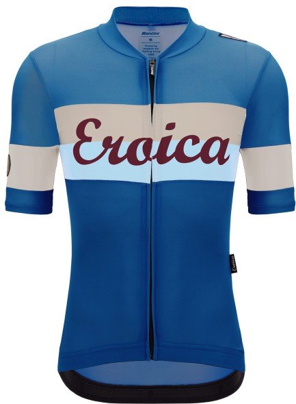 Santini - Eroica Quiete Jersey - Radtrikot Gr M blau