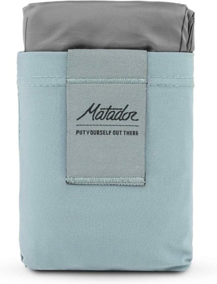 Matador - Pocket Blanket 4.0 - Picknickdecke Gr 160 x 110 cm grau/türkis