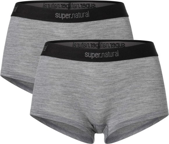 super.natural - Women's Tundra 175 Hipster 2 Pack - Unterhose Gr S grau