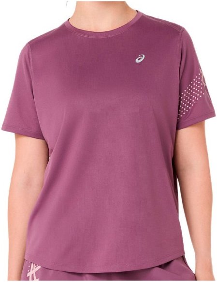 Thumbnail - Asics - Women's Icon S/S Top - Laufshirt Gr XS lila
