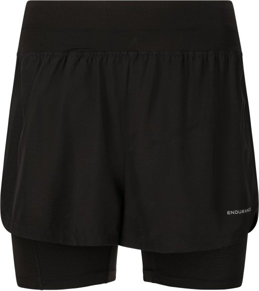 ENDURANCE - Women's Less 2-In-1 Shorts - Laufshorts Gr 38 schwarz