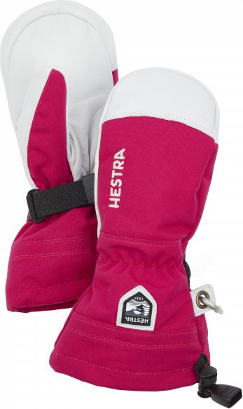 Hestra - Kid's Army Leather Heli Ski Mitt - Handschuhe Gr 7 rosa
