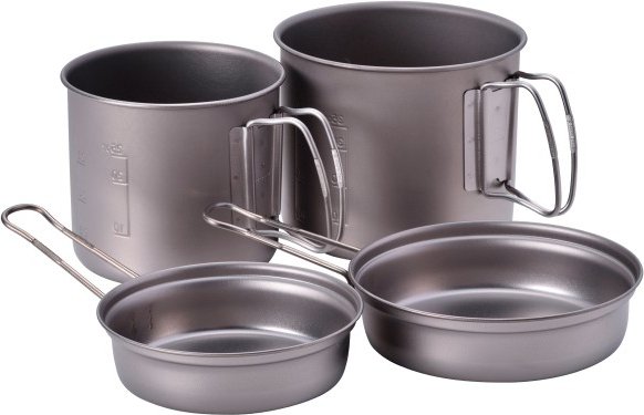 Snow Peak - Titanium Trek Combo - Kochset grau