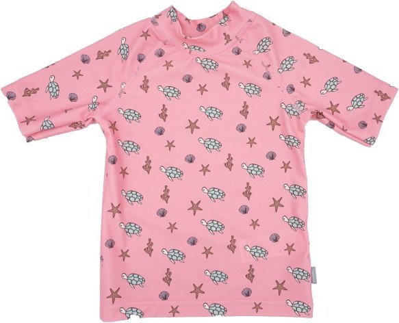 maximo - Kid's Mini Badeshirt S/S Print UV 50 - Lycra Gr 86/92 rosa