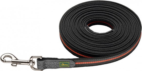 Hunter - Trackingleash Visby Super Grip - Hundeleine Gr Länge 10 m - Breite 2,0 cm orange