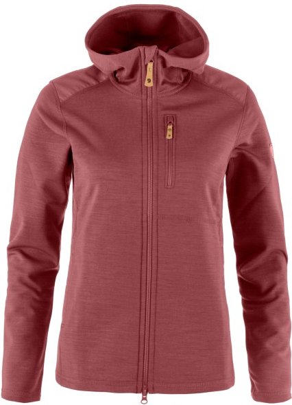 Thumbnail - Fjällräven - Women's Keb Fleece Hoodie - Fleecejacke Gr L rot
