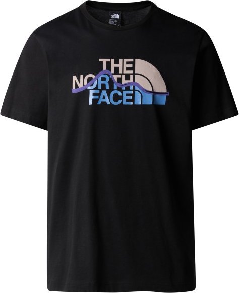 The North Face - S/S Mountain Line Tee - T-Shirt Gr XXL schwarz