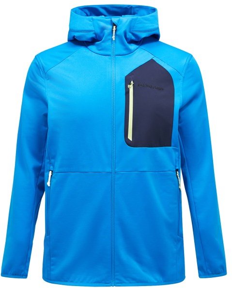 Peak Performance - Utility Light Zip Hood - Fleecejacke Gr S blau