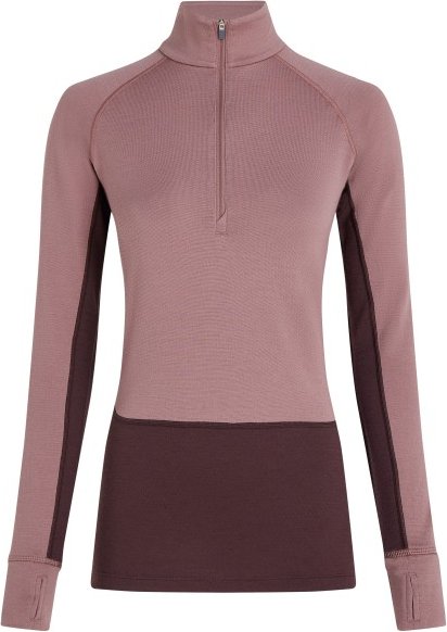 Thumbnail - Icebreaker - Women's Merino 260 Zoneknit L/S Half Zip - Merinopullover Gr XS braun/rosa