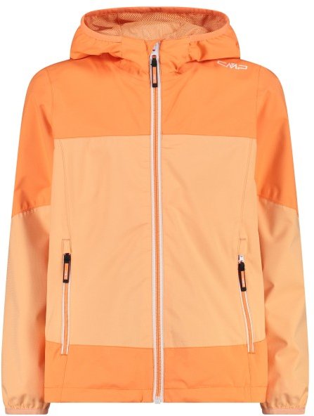 CMP - Girl's Jacket Fix Hood Ripstop - Regenjacke Gr 104 orange/beige