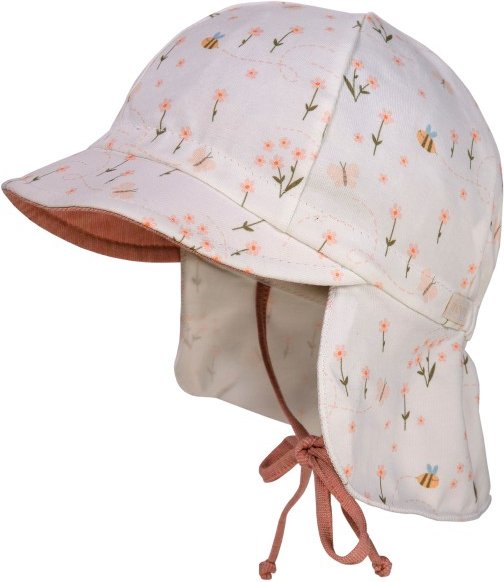 maximo - Baby's Schildmütze Band u. Nackenschutz Bedruckt - Cap Gr 47 cm grau