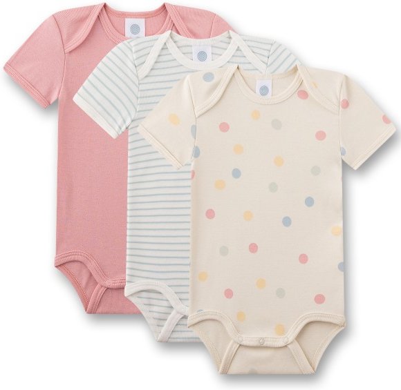 Sanetta - Kid's Set Body 1/2 324984 3-Pack - Alltagsunterwäsche Gr 92 beige