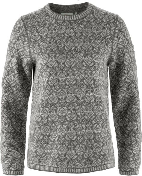 Thumbnail - Fjällräven - Women's Snow Round Neck Sweater - Wollpullover Gr M grau
