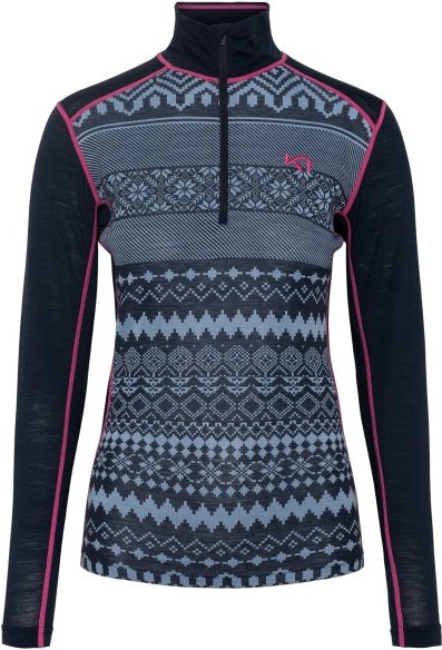 Kari Traa - Women's Live Half Zip - Merinounterwäsche Gr M blau