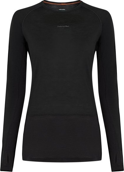 Icebreaker - Women's Merino 125 Zoneknit L/S Crewe - Merinounterwäsche Gr XL schwarz