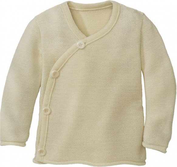 disana - Kid's Melange-Jacke - Merinojacke Gr 50/56 beige