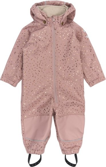 Mikk-Line - Kid's Softshell Suit Recycled Uni AOP - Overall Gr 98 rosa