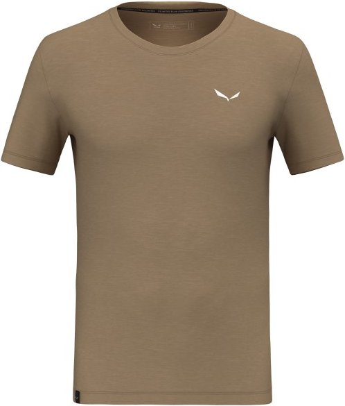 Salewa - Eagle Minilogo Alpine Merino T-Shirt - Merinoshirt Gr 46 quicksand