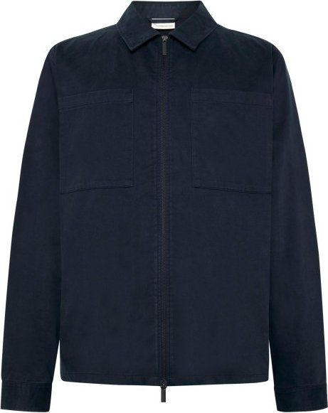 Thumbnail - KnowledgeCotton Apparel - Regular Fit Twill Overshirt - Hemd Gr M blau