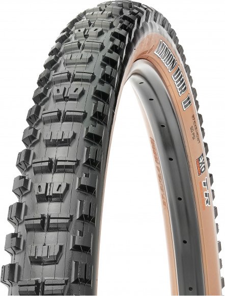 Maxxis - Minion DHR II Tan. 27,5'' (61-584) WT Dl EXO TR - Fahrradreifen Gr 27,5'' - 2,4'' tanwall