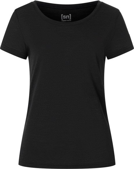 super.natural - Women's Midsummer Tee - Merinoshirt Gr XL schwarz