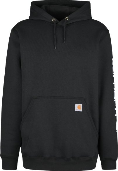 Carhartt - Sleeve Logo Hooded Sweatshirt - Hoodie Gr S schwarz