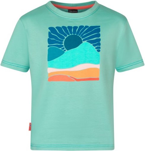 Trollkids - Girl's Falketind T - T-Shirt Gr 104 türkis