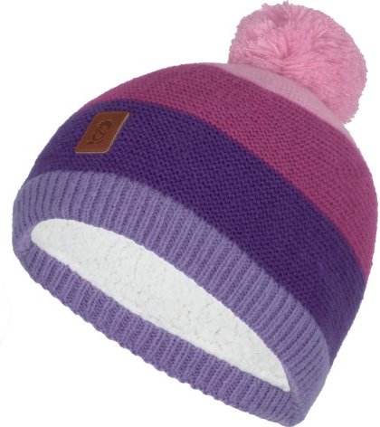 Trollkids - Kid's Gryllefjord Bobble Cap - Mütze Gr 52-56 cm - 6-12 Years lila