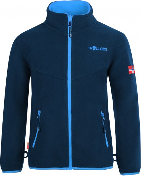 Trollkids - Kids Oppdal Jacket XT - Fleecejacke Gr 104 blau