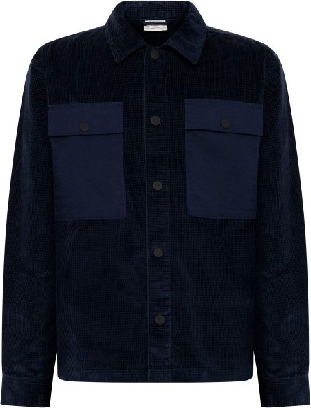 Thumbnail - KnowledgeCotton Apparel - 8-Wales Corduroy Overshirt - Hemd Gr XL schwarz/blau
