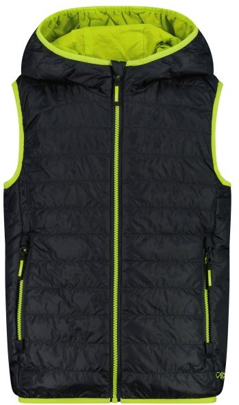 CMP - Kid's Vest Fix Hood - Kunstfaserweste Gr 98 schwarz