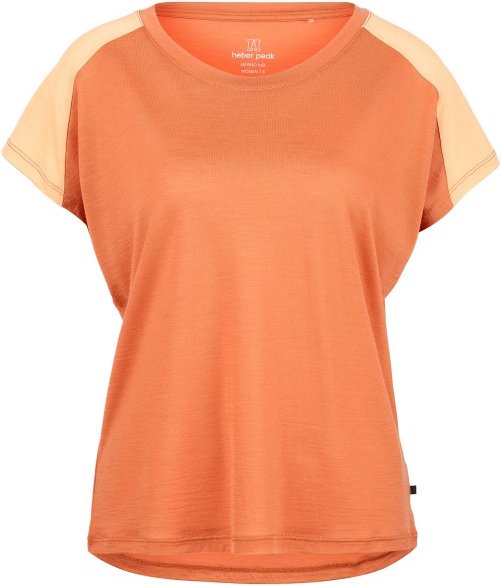 Heber Peak - Women's MerinoCool165 EvergreenHe. T-Shirt - Merinoshirt Gr XXL orange