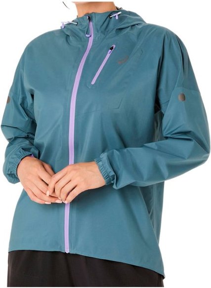 Asics - Women's Fujitrail Elite Waterproof Jacket - Laufjacke Gr M türkis