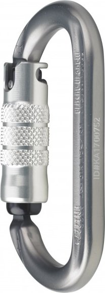 AustriAlpin - Ovalo ID Alu 3-Wege-Autolock - Schraubkarabiner grau