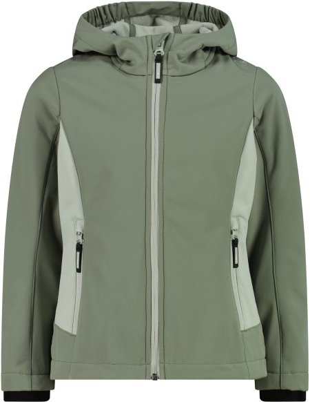 CMP - Kid's Jacket Fix Hood 3A29385 - Softshelljacke Gr 128 grün/oliv