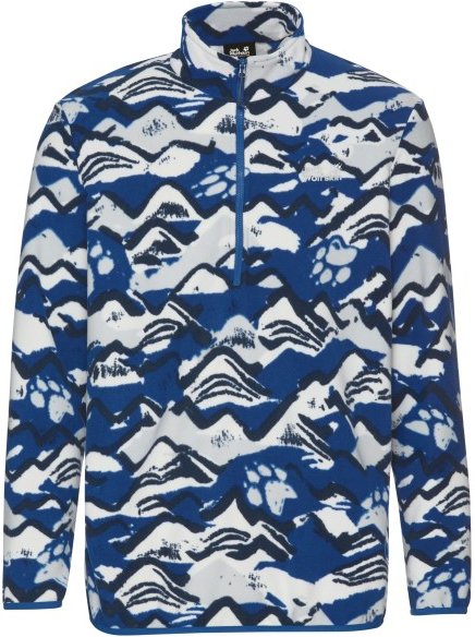 Jack Wolfskin - Paw Era 100 Print Halfzip - Fleecepullover Gr M blau
