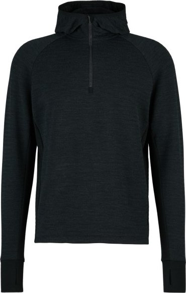 Stoic - MerinoFleece260 FlenSt. Half Zip with Hood - Merinohoodie Gr 3XL schwarz