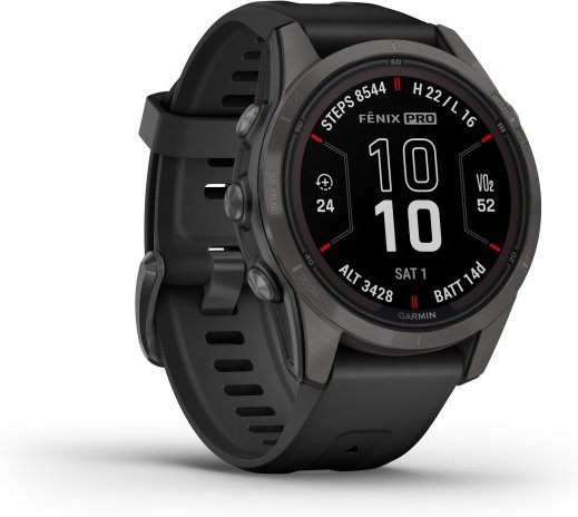 Thumbnail - Garmin - Fenix 7S Pro Sapphire Solar - Multifunktionsuhr schwarz