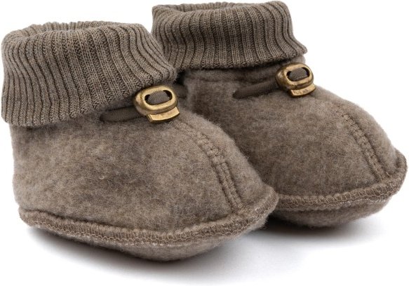 Mikk-Line - Kid's Wool Footies - Hüttenschuhe Gr 50/56 braun
