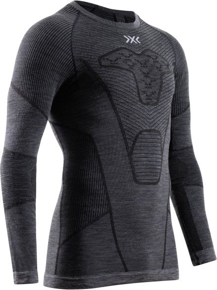 Thumbnail - X-Bionic - Symbio Merino Shirt L/S - Merinounterwäsche Gr L grau/schwarz