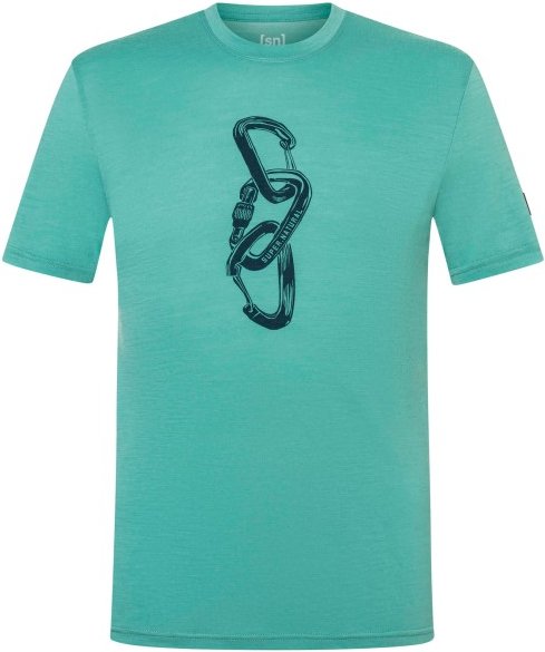 super.natural - Carabineri Tee - Merinoshirt Gr 52 - L türkis
